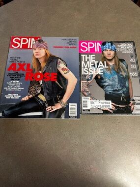 Spin Magazines Featuring Axl Rose Covers